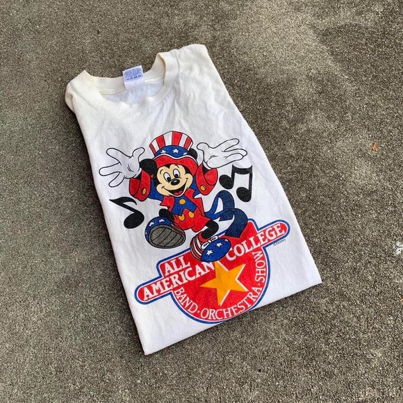 Vintage Other - Vintage Single Stitch Walt Disney World Mickey Orchestra Shirt